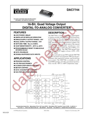 DAC7744EB datasheet  